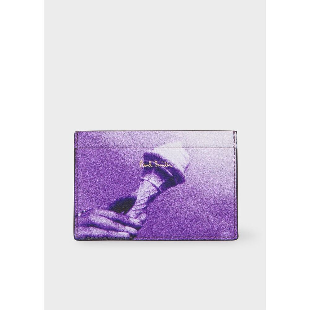 Rare! NWT $225 Paul Smith Leather Ice Cream Card Wallet